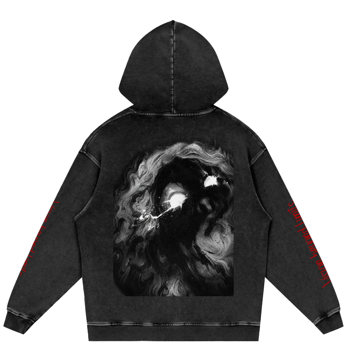 Snow Washed Loose Cotton Hoodie