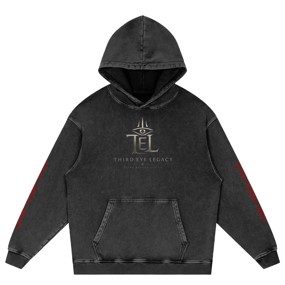 Snow Washed Loose Cotton Hoodie