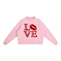 Essential Fleece Mock-Neck Crew Sweatshirt
