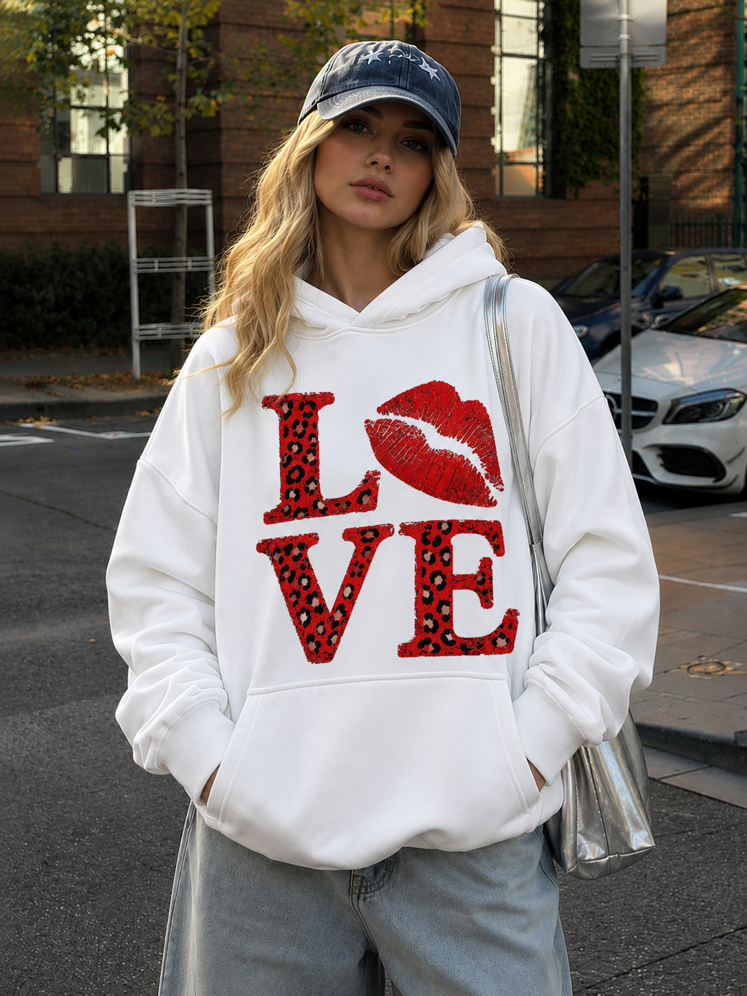 Essential Fleece Mock-Neck Crew Sweatshirt