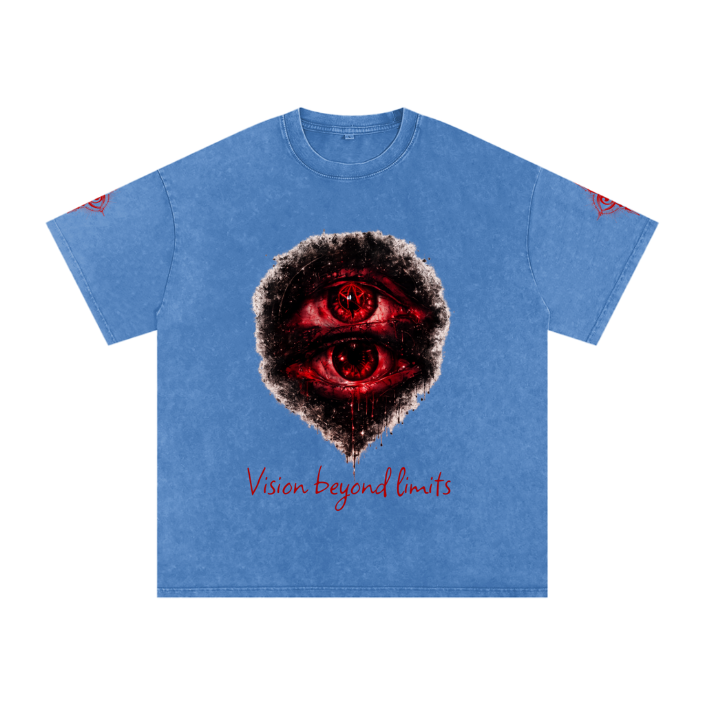 Snow Washed Oversized Cotton T-Shirt